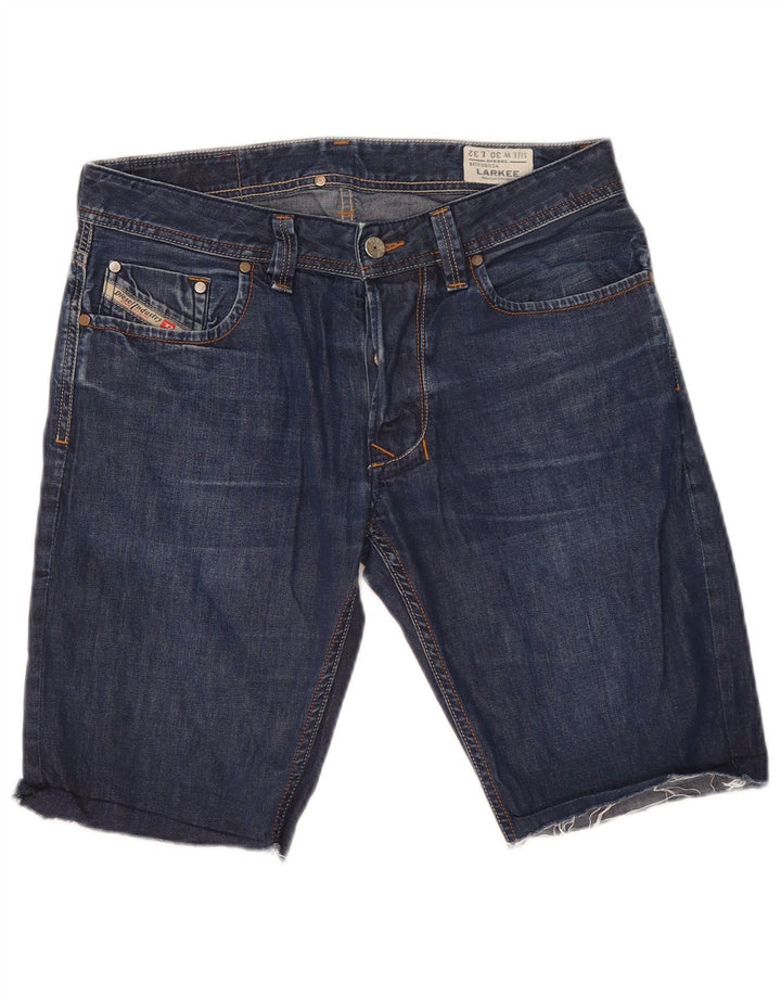 Diesel Hombre Larkee Shorts De Mezclilla Regulares Rectos W30 Azul Marino Medio
