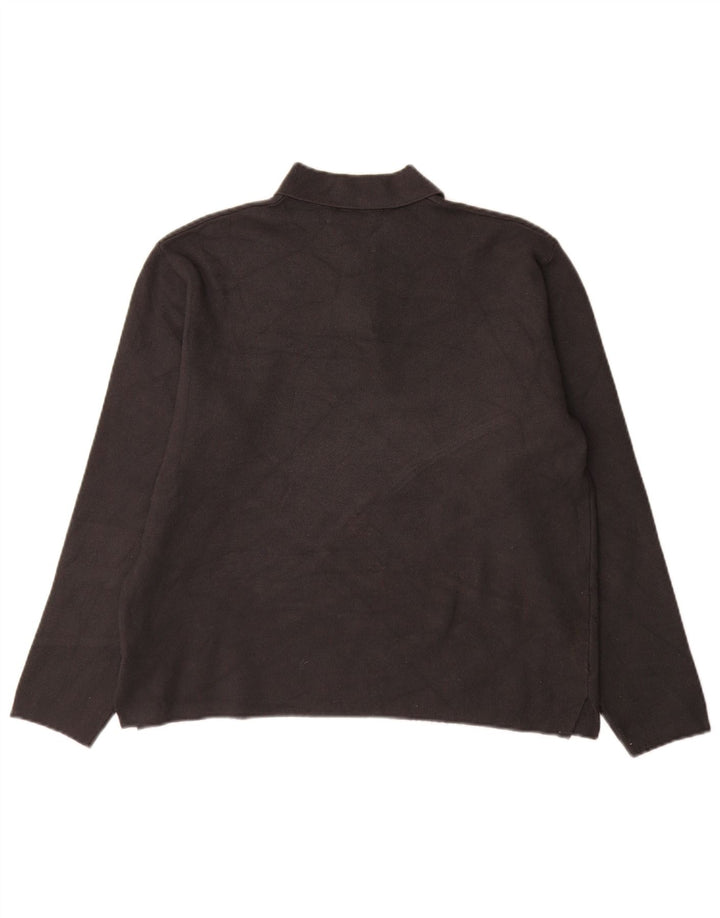 Zara Hombre Jersey De Cuello Polo Viscosa Gris Medio