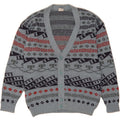 VINTAGE Mens Cardigan Sweater IT 50 Medium Blue Geometric Cotton Vintage Vintage and Second-Hand Vintage from Messina Hembry 