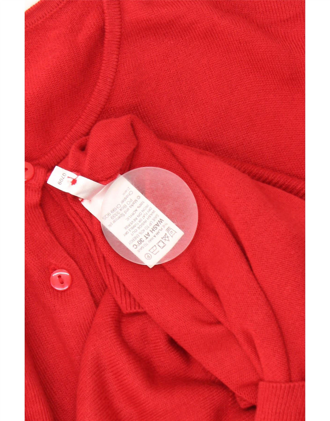 Marks & Spencer Suéter tipo cárdigan para mujer Reino Unido 46 Grande Acrílico rojo