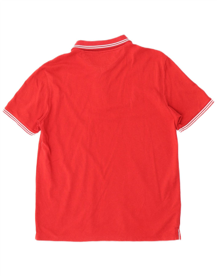 Champion Polo De Ajuste Fácil Para Hombre Rojo Mediano