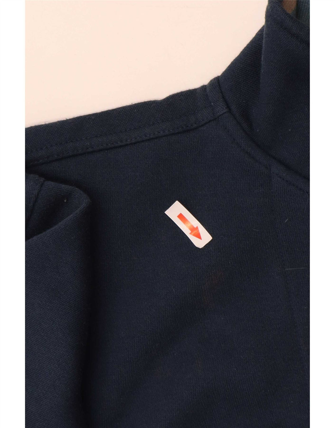 Ellesse Hombre Zip Neck Sudadera Jumper Large Azul Marino Algodón