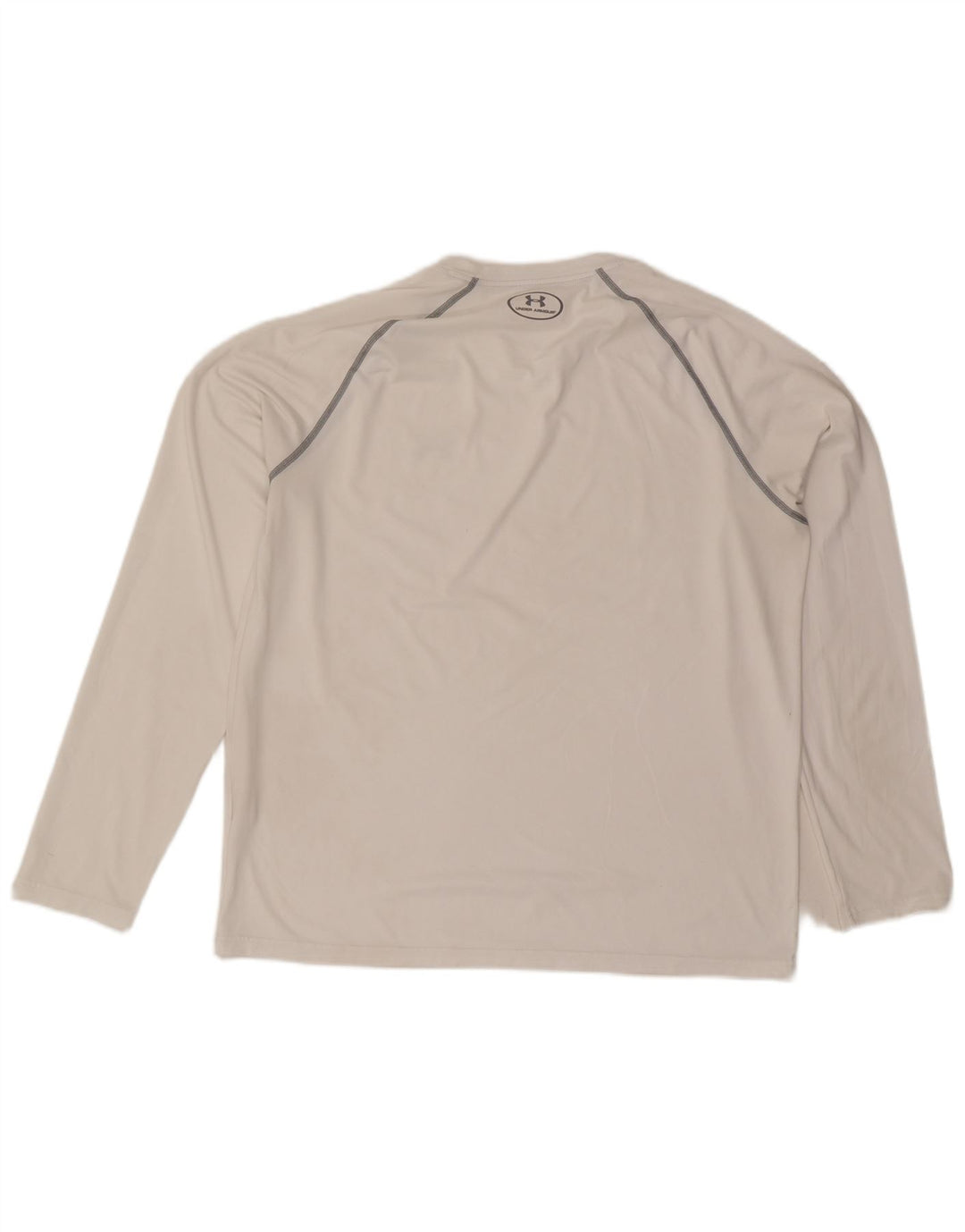 Under Armour Camiseta Heat Gear para hombre de manga larga poliéster blanco grande