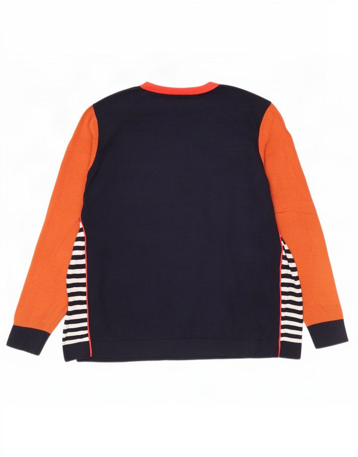 White Stuff Suéter tipo jersey para mujer con cuello barco UK 46 Large Azul marino
