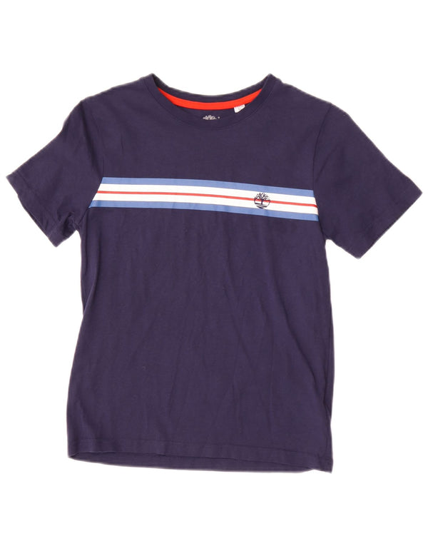 Timberland Camiseta para niño Top 11-12 años XS Azul Marino Colorblock Algodón