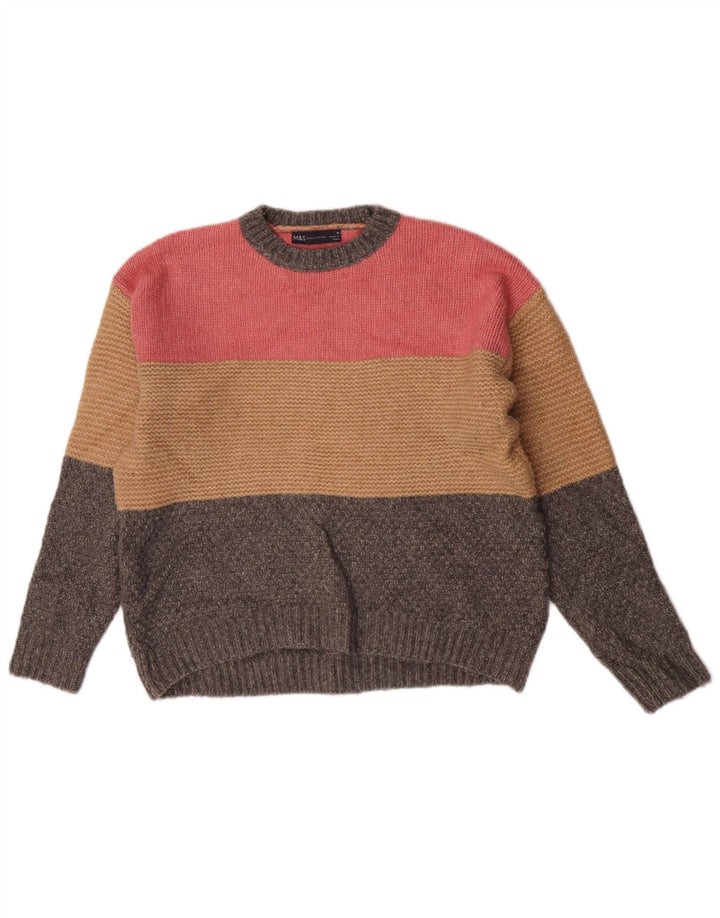 Marks & Spencer - Jersey de cuello redondo para mujer, talla 40, talla M, multicolor