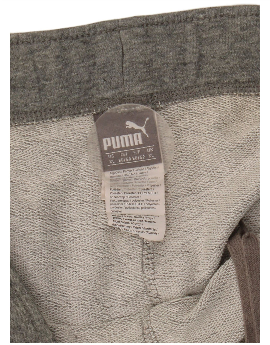 Puma Pantalones cortos deportivos para hombre XL Gris Algodón