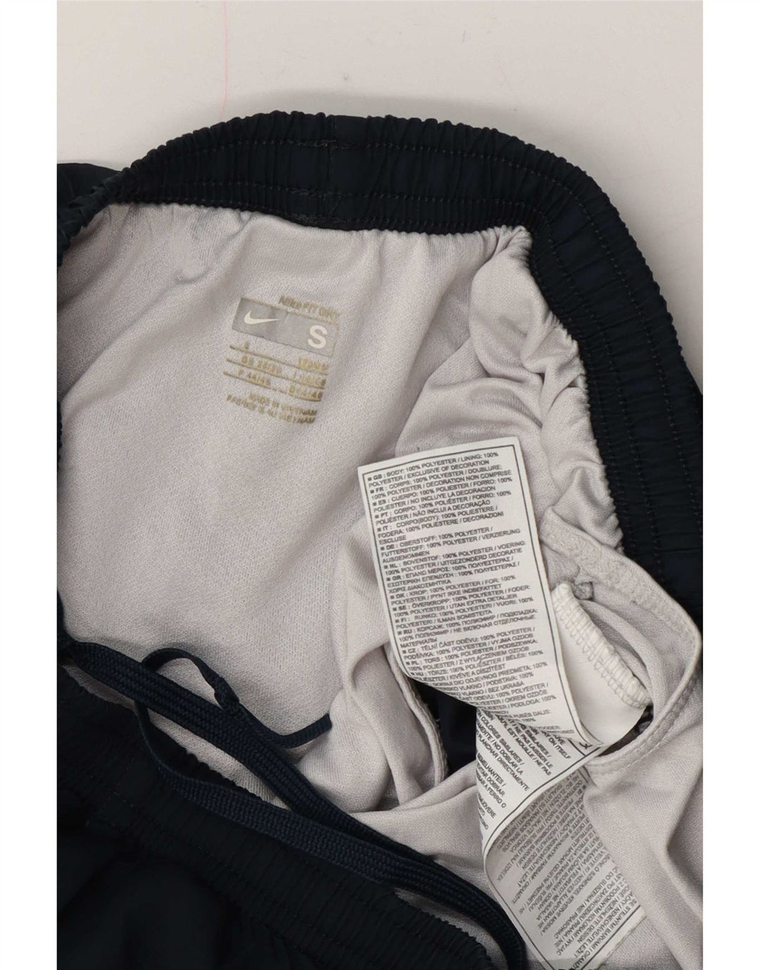Nike - Pantalones cortos deportivos para mujer, talla 40, talla mediana, azul marino, poliéster