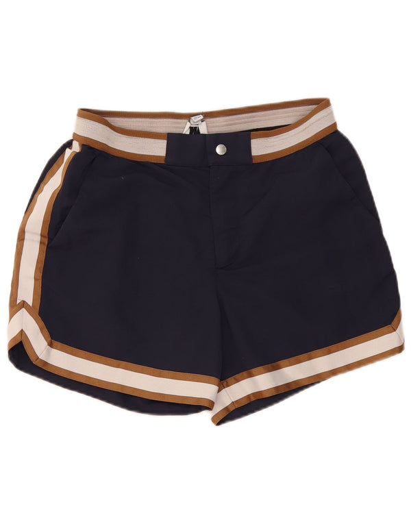 Pantalones cortos Reiss Che Chino para mujer Small W27 Azul marino Colorblock Poliamida