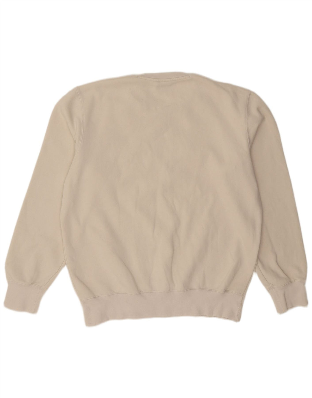 Champion Mens Sweatshirt Jumper XL Off White Cotton