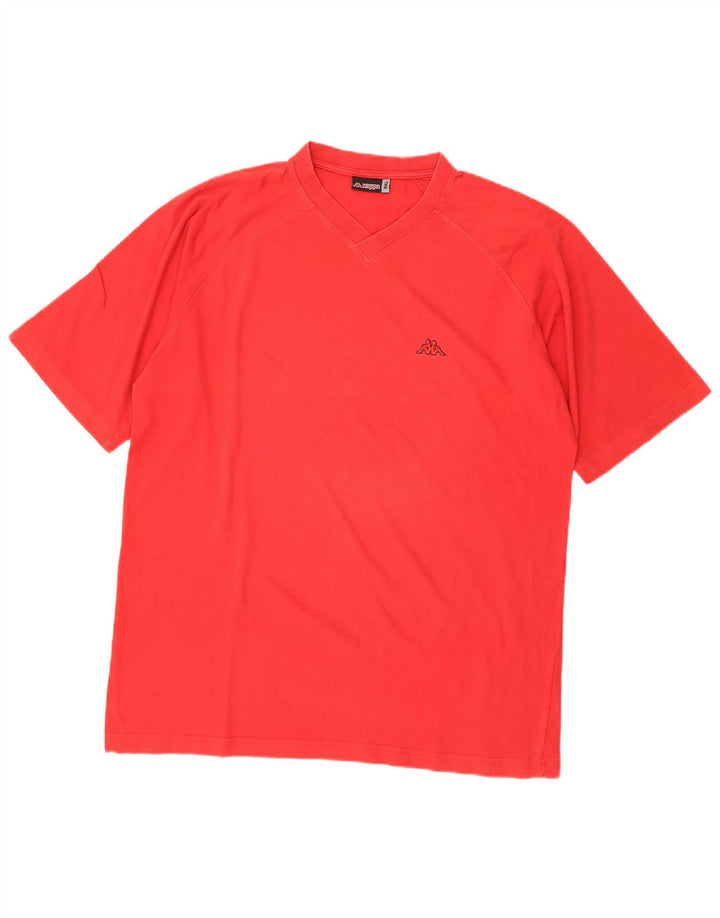 Kappa Camiseta Hombre Top 2XL Algodón Rojo