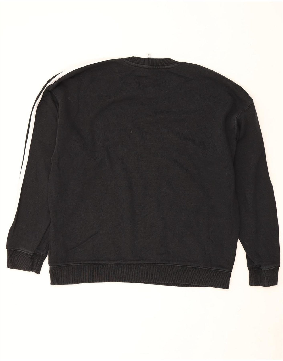 Adidas - Sudadera extragrande para mujer, talla 12/14, algodón negro mediano