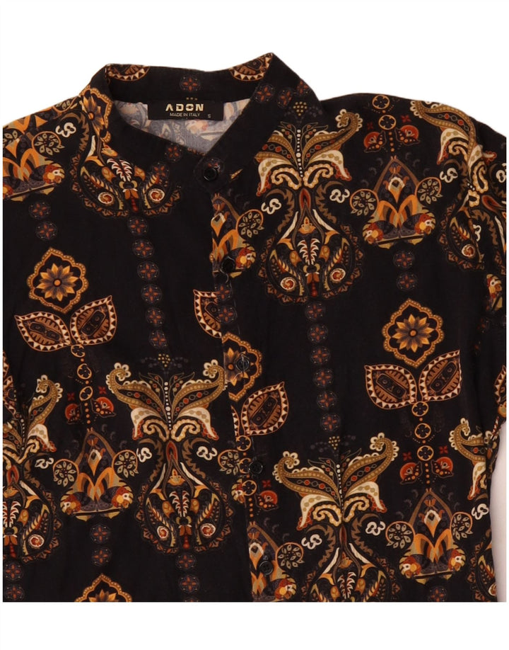 ADON Camisa Hombre Small Black Paisley