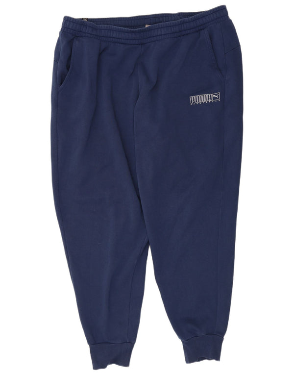 Puma Pantalones de Chándal para Hombre Joggers 3XL Azul Marino Algodón