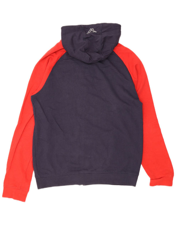 Kappa Hombre Sudadera Con Capucha Y Cremallera XL Azul Marino Colorblock