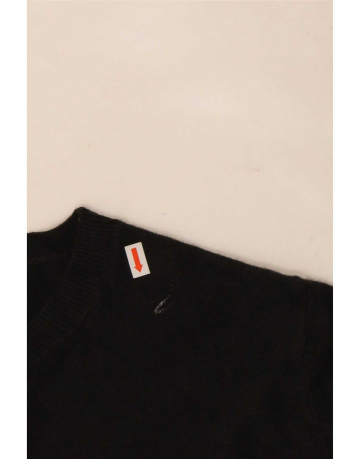 Marks & Spencer Jersey extragrande con cuello redondo para mujer, talla 40, color negro