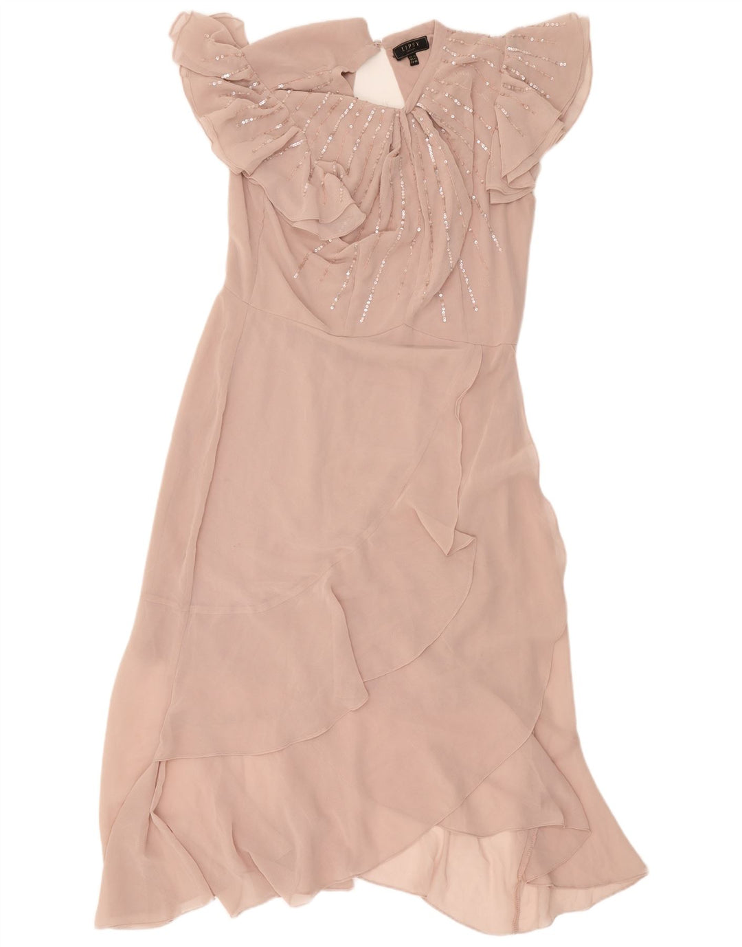 Vestido largo Lipsy para mujer, talla 46, talla grande, color rosa