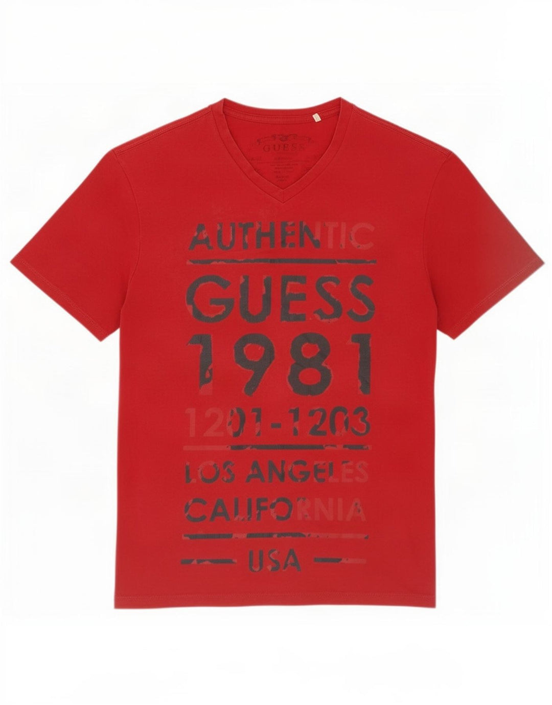 Guess Camiseta gráfica para mujer Top UK 44 Medium Red