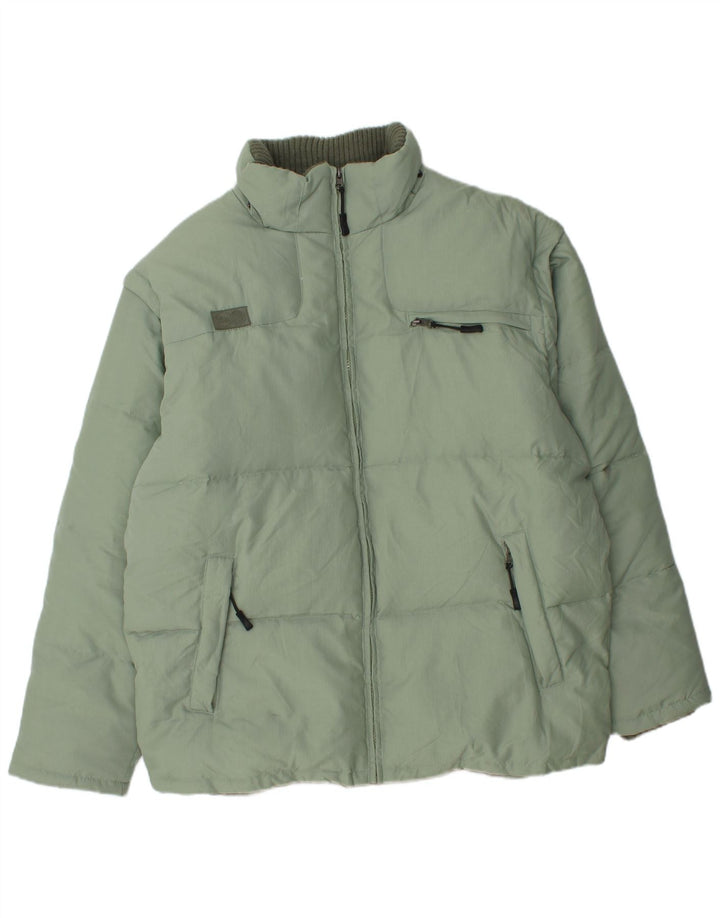 Fila Chaqueta acolchada para hombre UK 40 Large Poliamida verde