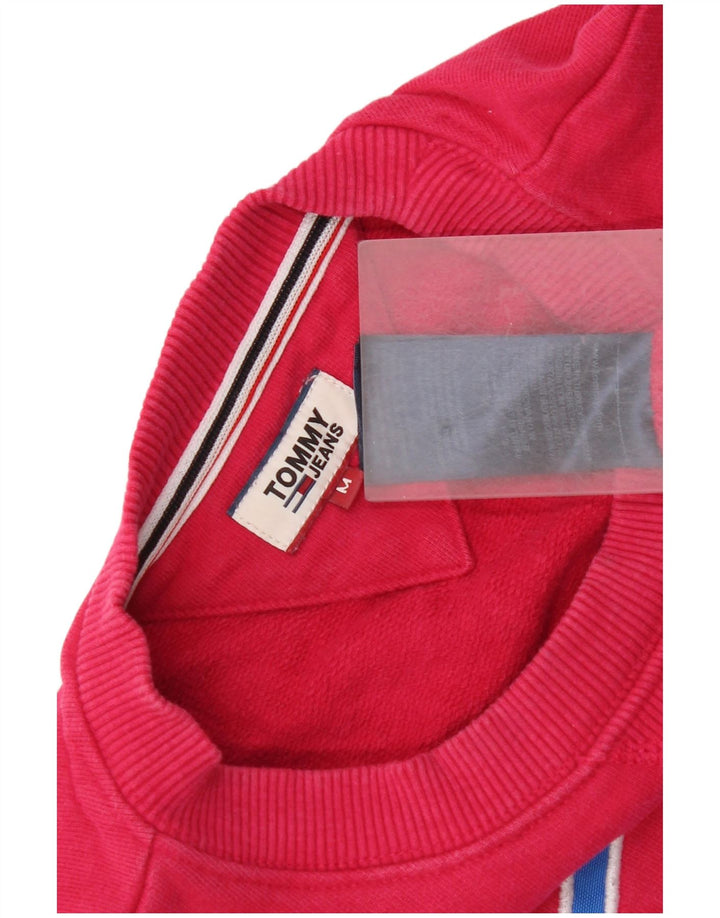 Tommy Hilfiger Sudadera extragrande con gráfico para mujer, talla 44, talla mediana, color rosa