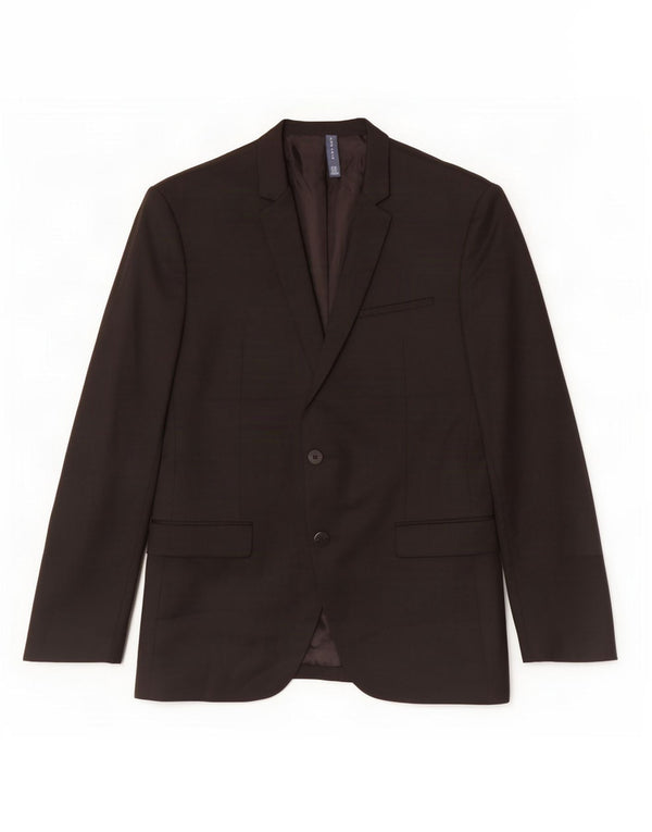 Zara Chaqueta tipo blazer de 2 botones para hombre EU 50 Mediano Negro Poliéster