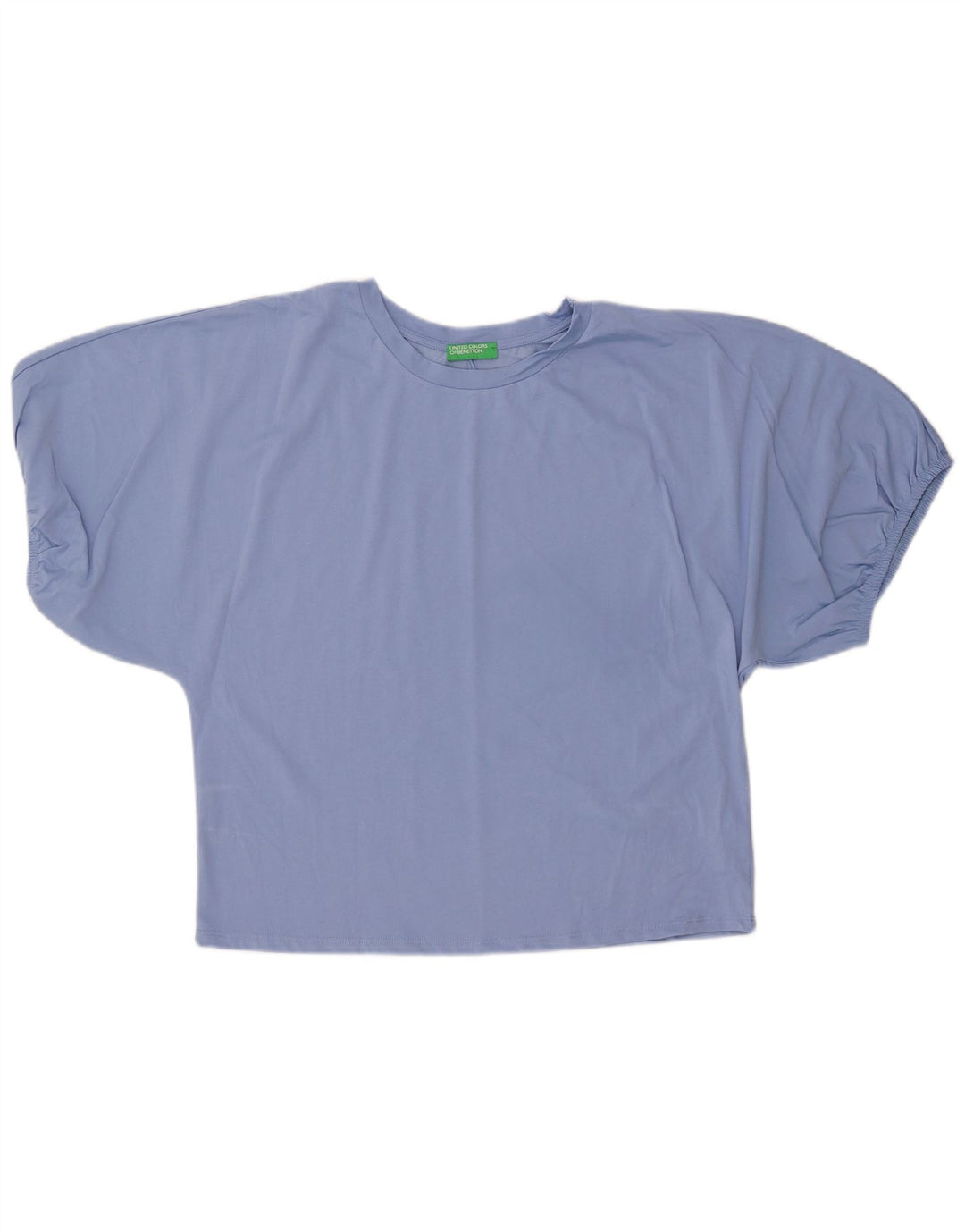 BENETTON Camiseta para mujer Top UK 44 Algodón azul medio