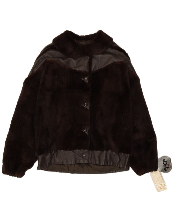 Chaqueta de piel para mujer Elios IT 44 Cuero marrón medio