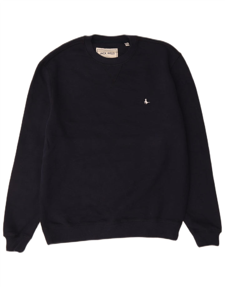 Jack Wills Hombre Sudadera Jumper Small Azul Marino Algodón