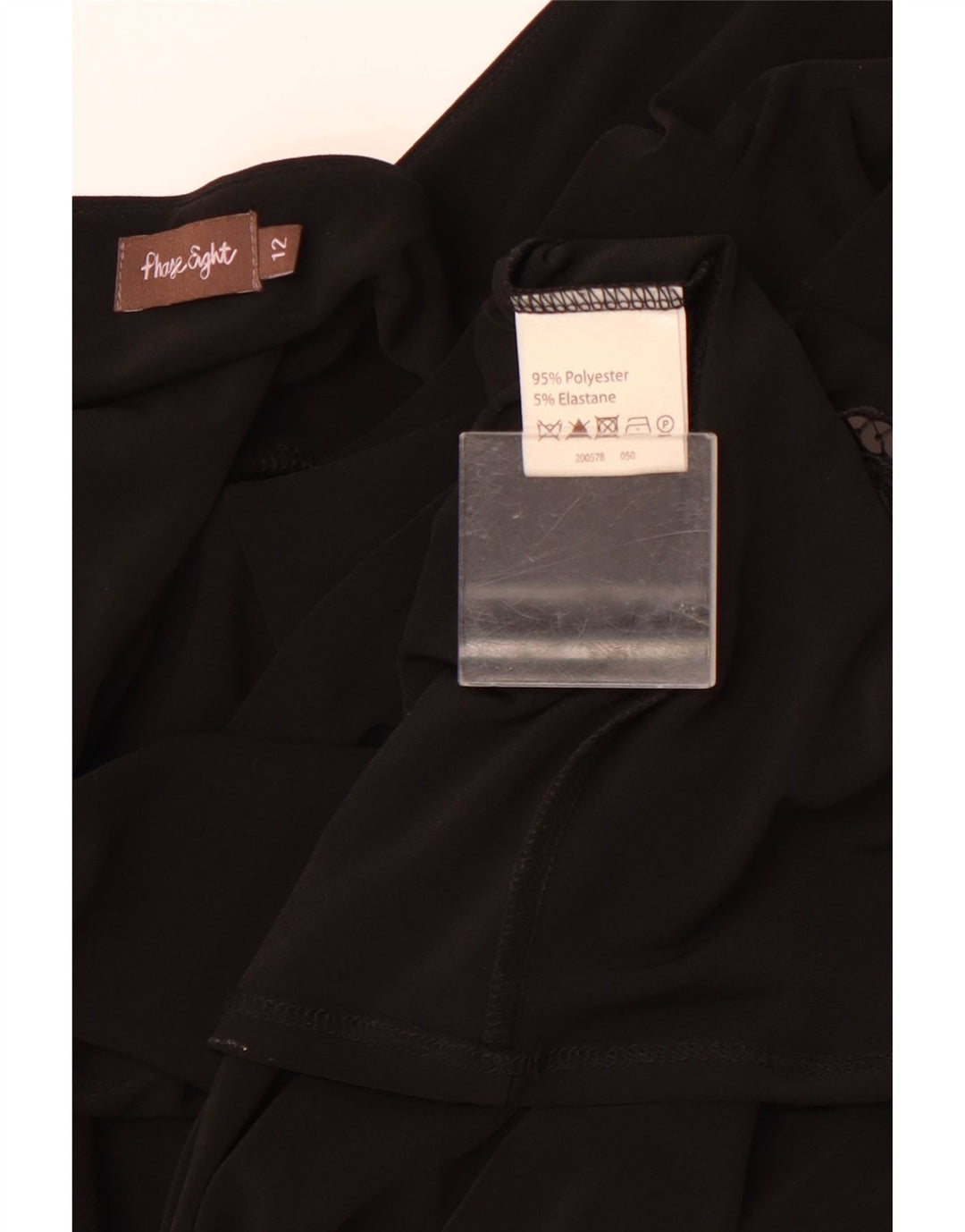 PHASE EIGHT Vestido largo sin mangas para mujer UK 40 Mediano Poliéster negro