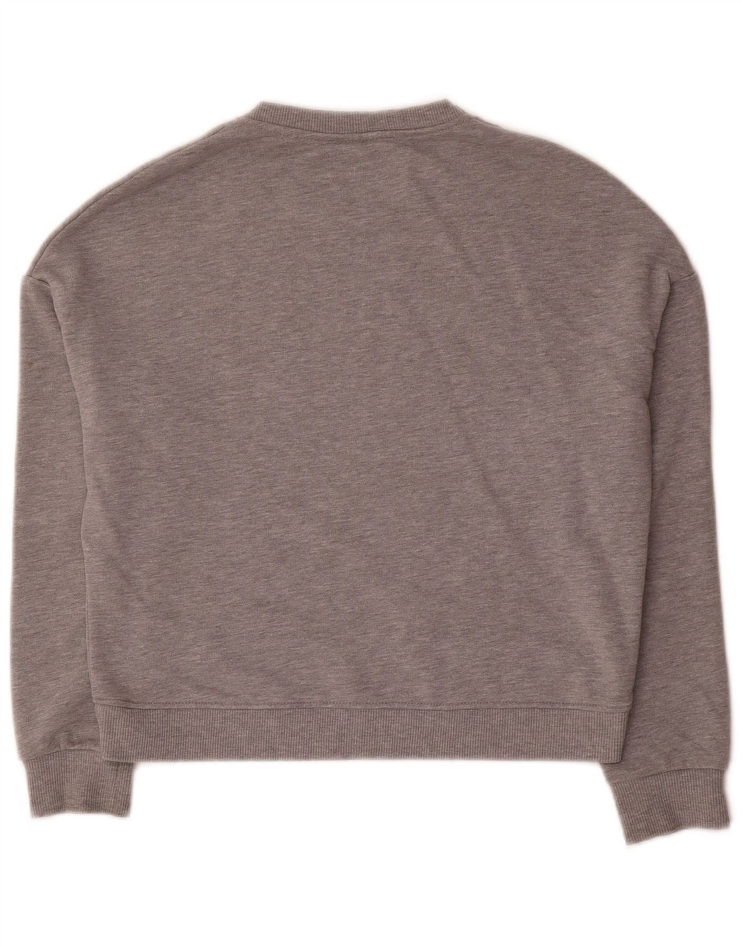 Pyrex Mujer Oversize Crop Graphic Sudadera Jumper UK 10 Small Gris