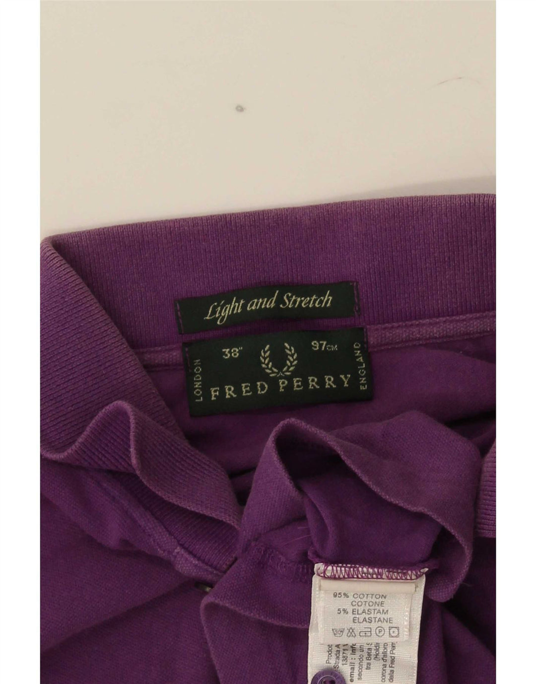 Polo Fred Perry Hombre Pequeño Algodón Morado