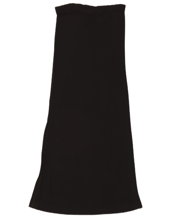 Luisa Spagnoli Mujer Perugia Falda Maxi De Cintura Alta Mediana W30 Negro