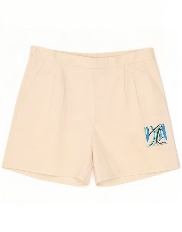 Pantalones cortos casuales vinculados para mujer activos 2XL W46 de algodón blanco