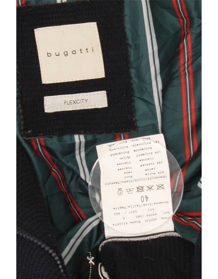 Bugatti Abrigo cortavientos con capucha para mujer EU 40 Medio Lana azul marino