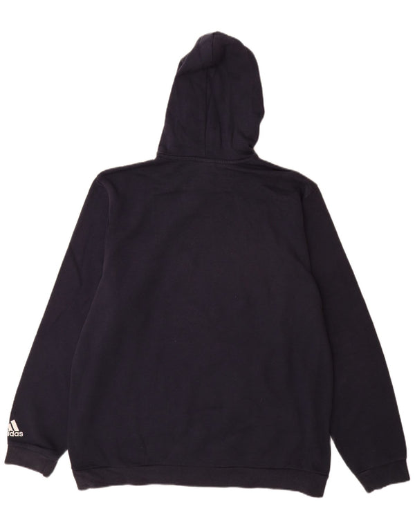 Adidas Hombre Graphic Sudadera con capucha Jumper XL Azul Marino Algodón
