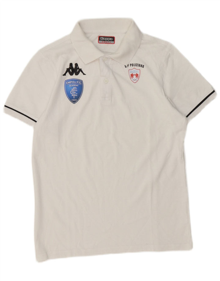 Kappa Polo Gráfico Para Hombre Blanco Pequeño