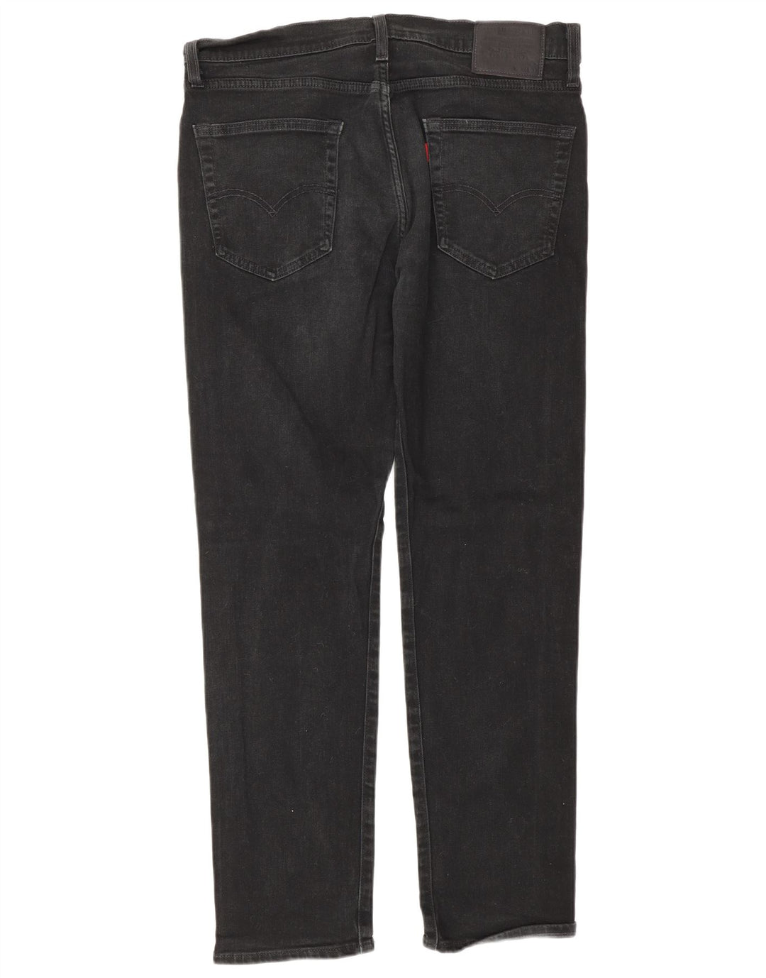 Levi's Mens 502 Tapered Jeans W34 L32 Black Cotton