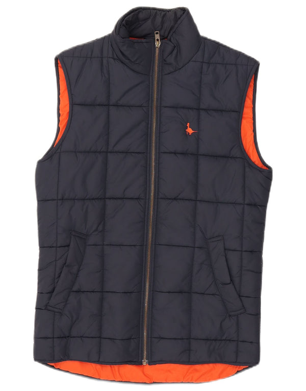 Jack Wills Chaleco acolchado para hombre UK 34 XS Azul marino Nylon