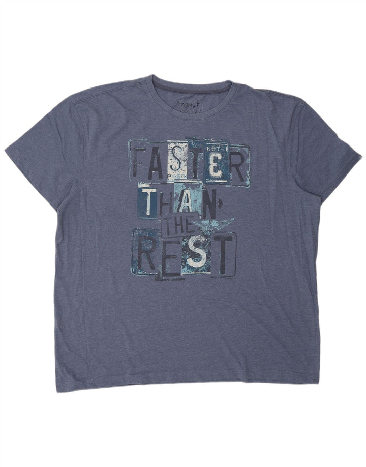 ARIZONA Camiseta gráfica para hombre Top 3XL Azul marino Algodón