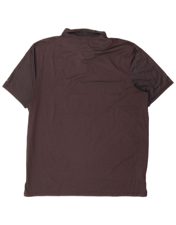 Oakley Polo para hombre 2XL Poliéster a rayas negras