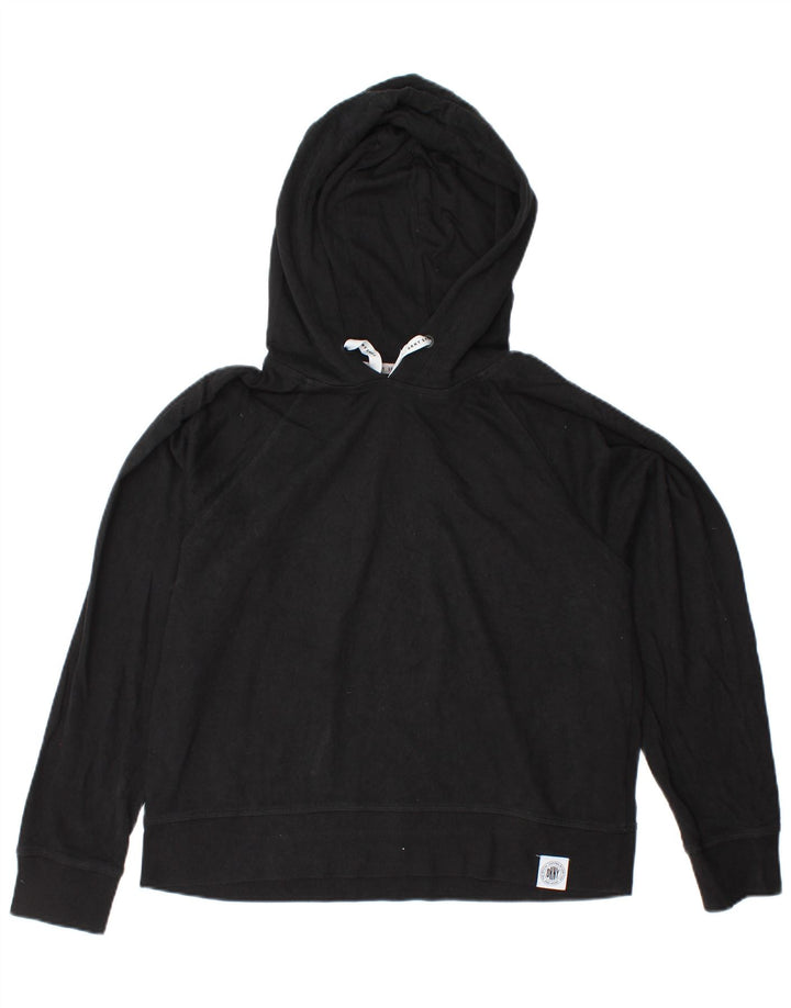 DKNY Jersey con capucha para mujer UK 44 Mediano Algodón negro