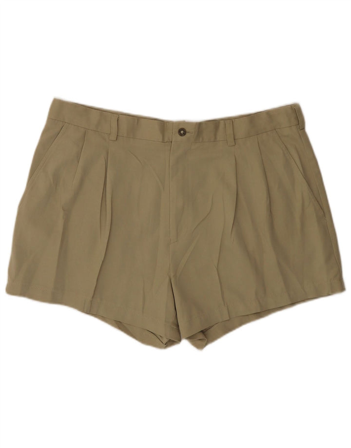 Pantalones cortos chinos Izod para hombre W38 XL Poliéster beige