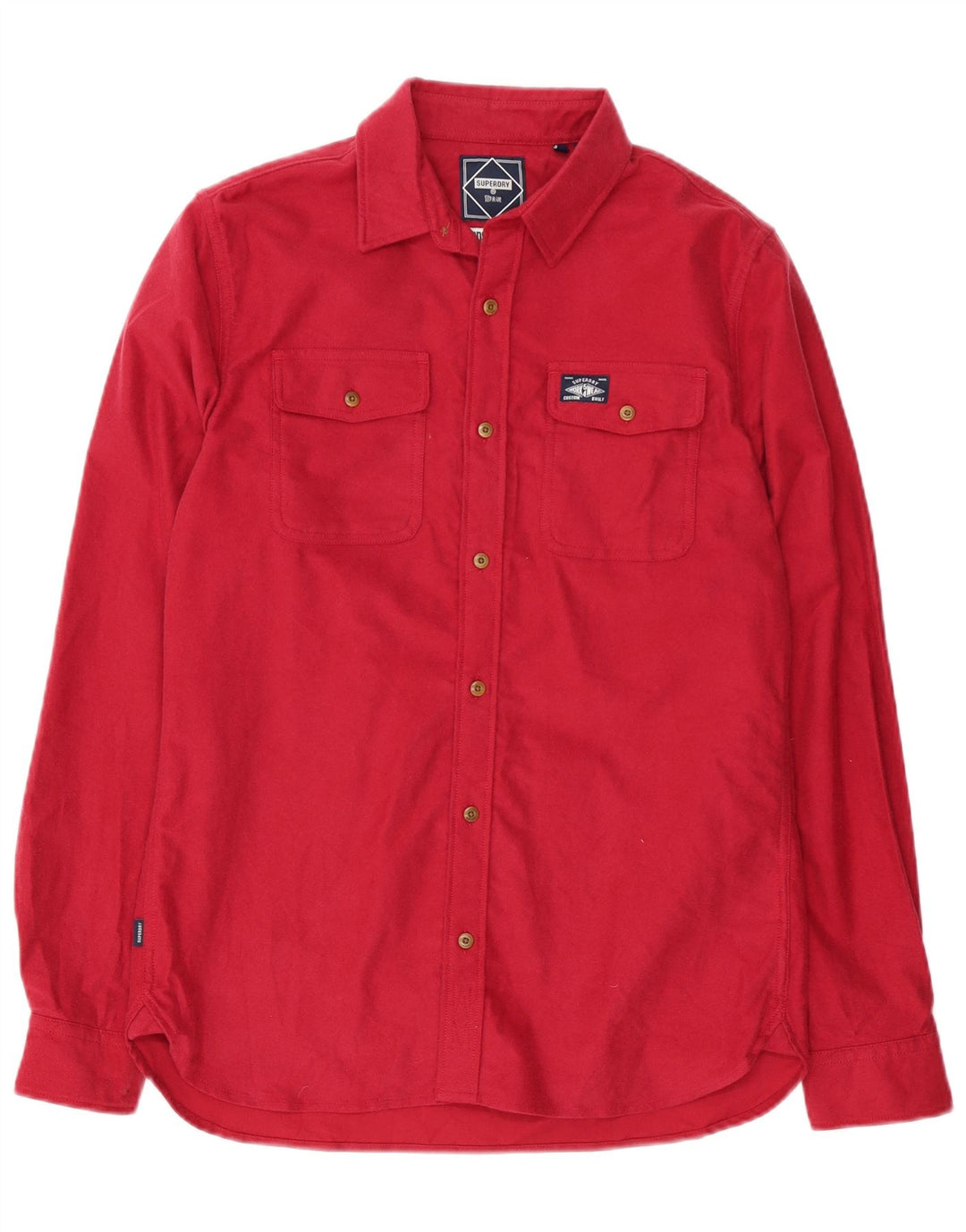 Camisa Superdry Para Hombre De Algodón Rojo Medio