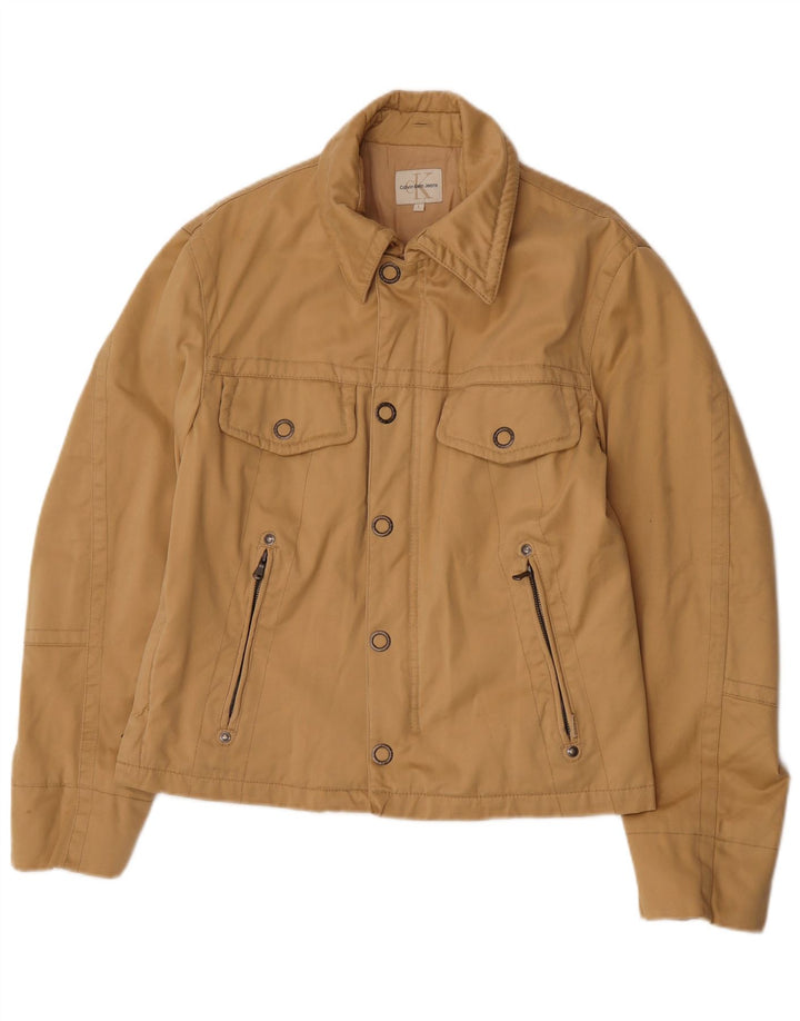 Calvin Klein Jeans Chaqueta utilitaria para mujer Reino Unido 14 Grande Algodón beige
