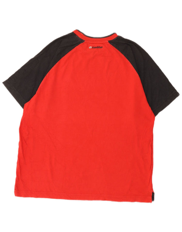Camiseta Lotto Hombre Top Medium Rojo Colorblock