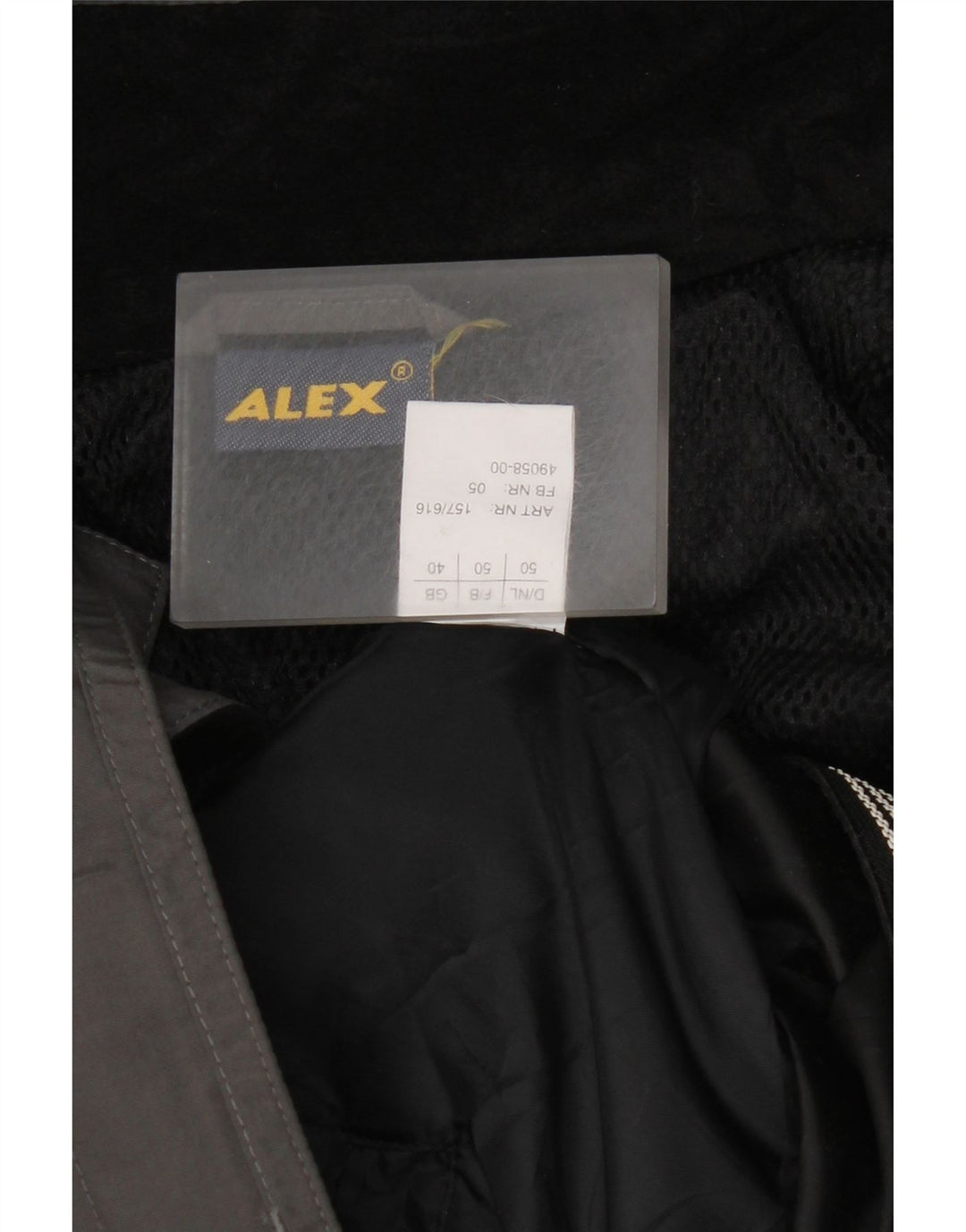 ALEX Chaqueta cortavientos con capucha para mujer Reino Unido 40 Grande Gris Colorblock Invierno