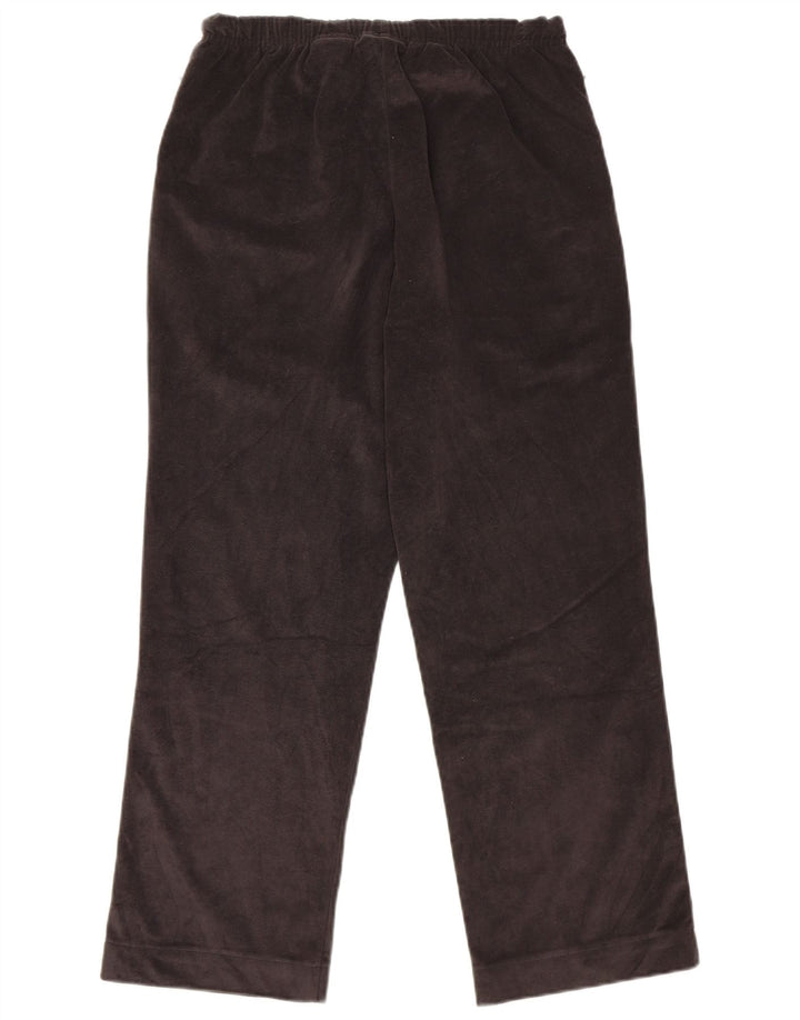 Diadora Pantalones de chándal de terciopelo para mujer UK 40 Small Gris Poliéster