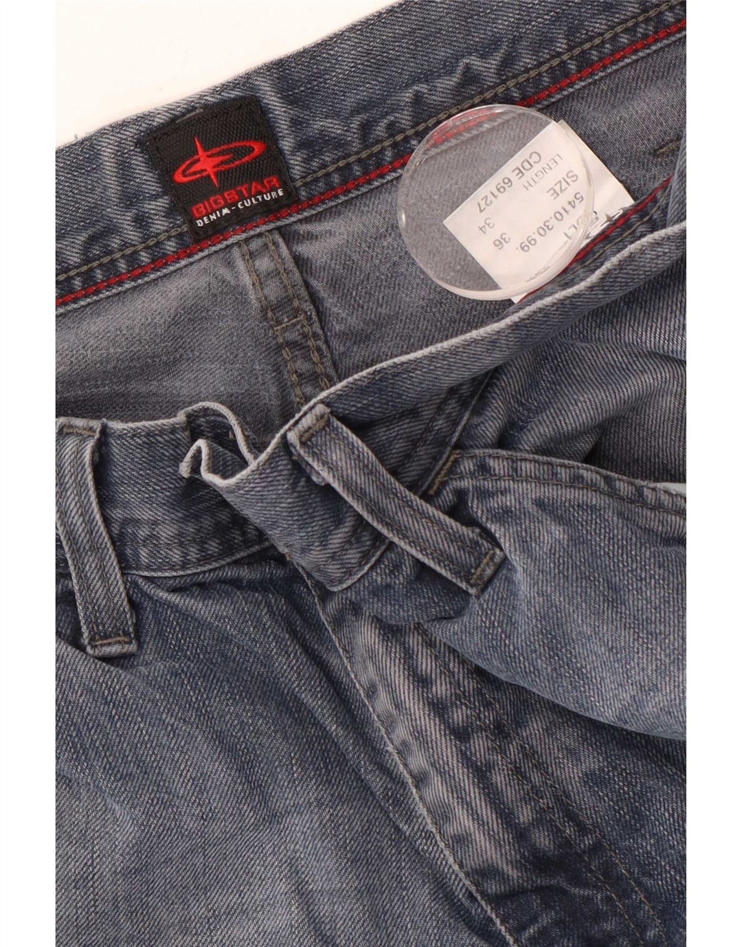 Vaqueros rectos para hombre Big Star W36 L34 Algodón azul