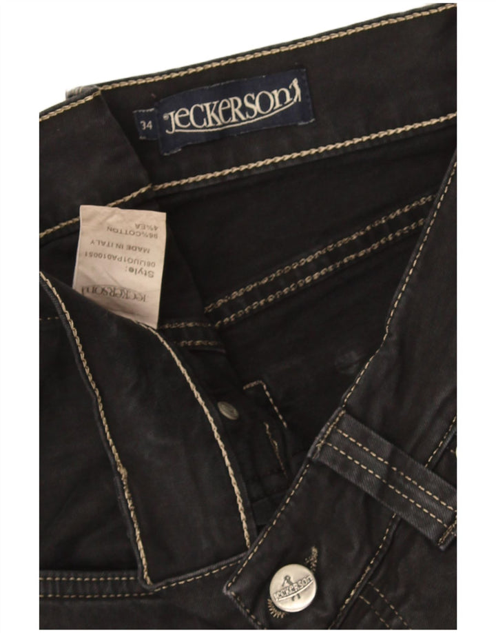 Jeckerson Vaqueros rectos para hombre W34 L34 Algodón gris