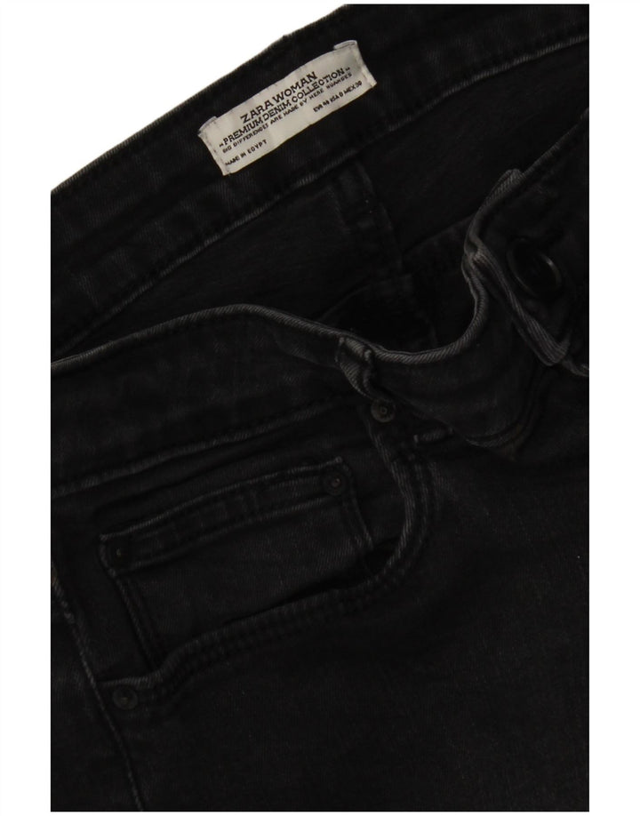 Zara Vaqueros Pitillo Mujer EU 40 Mediano W30 L27 Negro